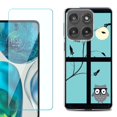 thumbnail image 1 of Shockproof Phone Case for Motorola Moto Edge 2026, by OneToughShield - Moon Owl, 1 of 5