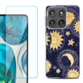 thumbnail image 1 of Shockproof Phone Case for Motorola Moto Edge 2026, by OneToughShield - Moon Sun Star, 1 of 5