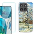 thumbnail image 1 of Shockproof Phone Case for Motorola Moto Edge 2026, by OneToughShield - Peach Tree Blossom, 1 of 5
