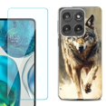 thumbnail image 1 of Shockproof Phone Case for Motorola Moto Edge 2026, by OneToughShield - Running Wolf, 1 of 5
