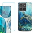 thumbnail image 1 of Shockproof Phone Case for Motorola Moto Edge 2026, by OneToughShield - Sea Turtle Undersea, 1 of 5