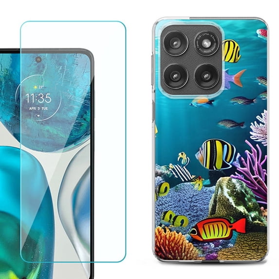 Shockproof Phone Case for Motorola Moto Edge 2026, by OneToughShield - Underwater