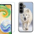 thumbnail image 1 of Shockproof Phone Case for Samsung Galaxy A27 5G, by OneToughShield - Arctic Wolf, 1 of 5