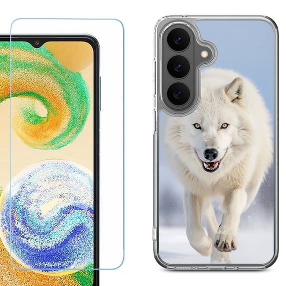 Shockproof Phone Case for Samsung Galaxy A27 5G, by OneToughShield - Arctic Wolf