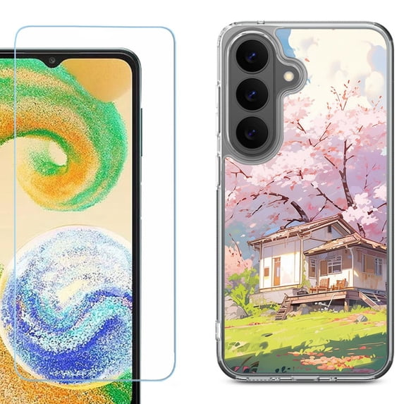Shockproof Phone Case for Samsung Galaxy A27 5G, by OneToughShield - Aura Spring