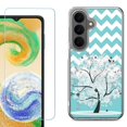 thumbnail image 1 of Shockproof Phone Case for Samsung Galaxy A27 5G, by OneToughShield - Chevron/Tree, 1 of 5