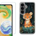 thumbnail image 1 of Shockproof Phone Case for Samsung Galaxy A27 5G, by OneToughShield - Curious Tiger Cub, 1 of 5