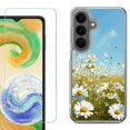 thumbnail image 1 of Shockproof Phone Case for Samsung Galaxy A27 5G, by OneToughShield - Daisy Field, 1 of 5