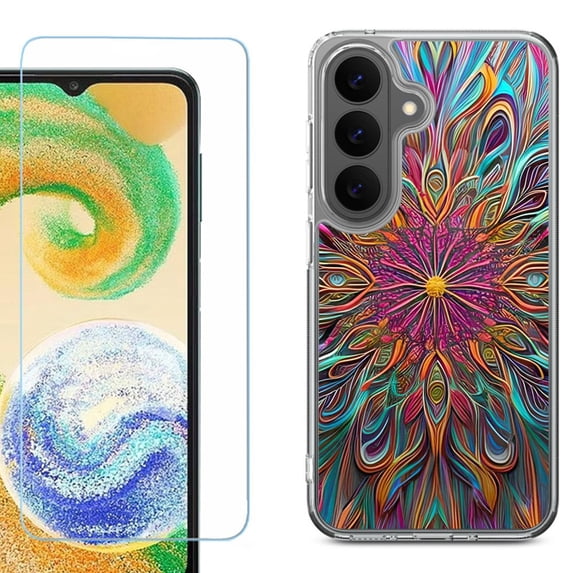 Shockproof Phone Case for Samsung Galaxy A27 5G, by OneToughShield - Doodle Art