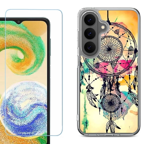 Shockproof Phone Case for Samsung Galaxy A27 5G, by OneToughShield - Dream Catcher Color