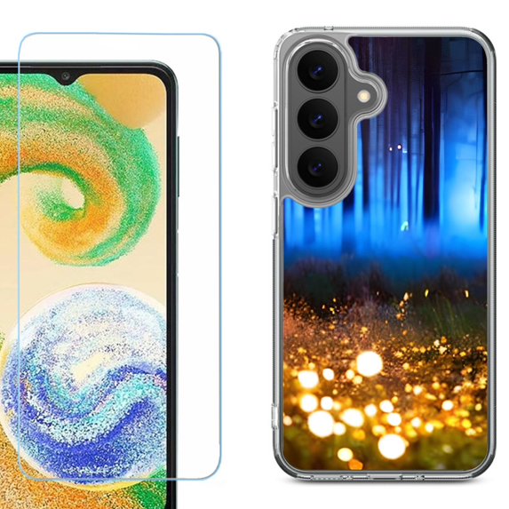 Shockproof Phone Case for Samsung Galaxy A27 5G, by OneToughShield - Fireflies