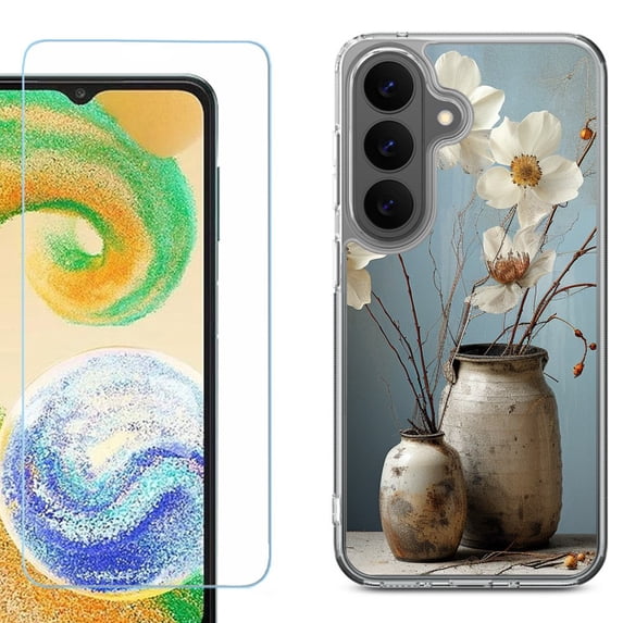 Shockproof Phone Case for Samsung Galaxy A27 5G, by OneToughShield - Flower Sensation
