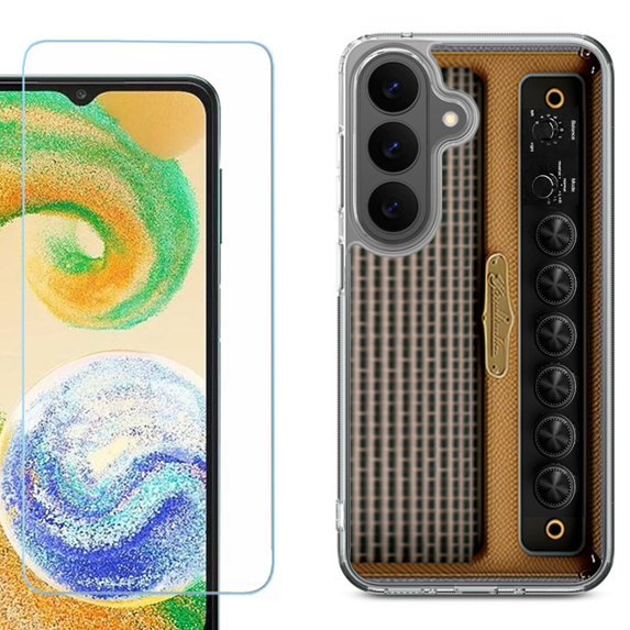 Shockproof Phone Case for Samsung Galaxy A27 5G, by OneToughShield - Guitar Amp
