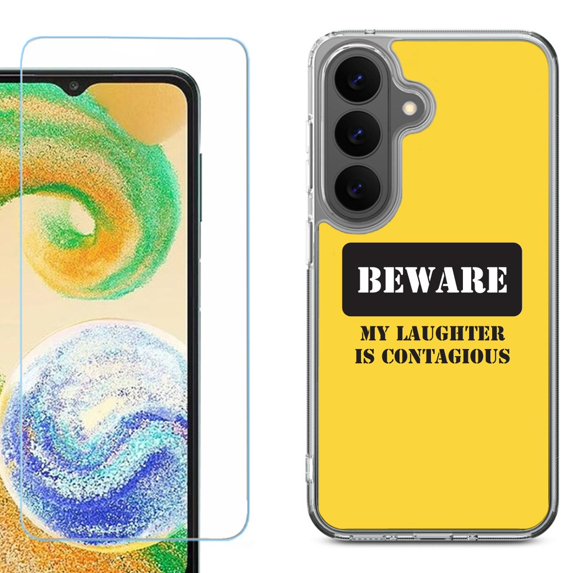 Shockproof Phone Case for Samsung Galaxy A27 5G, by OneToughShield - Laughter