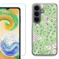 thumbnail image 1 of Shockproof Phone Case for Samsung Galaxy A27 5G, by OneToughShield - Leaf Pink Green, 1 of 5