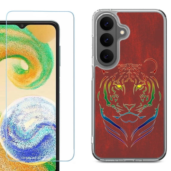 Shockproof Phone Case for Samsung Galaxy A27 5G, by OneToughShield - Night Tiger