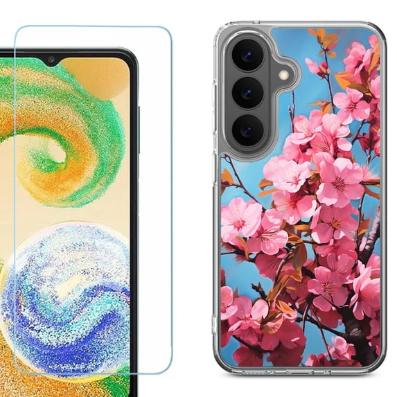 Shockproof Phone Case for Samsung Galaxy A27 5G, by OneToughShield - Spring Blossom