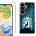 thumbnail image 1 of Shockproof Phone Case for Samsung Galaxy A27 5G, by OneToughShield - Wolf Moon, 1 of 5
