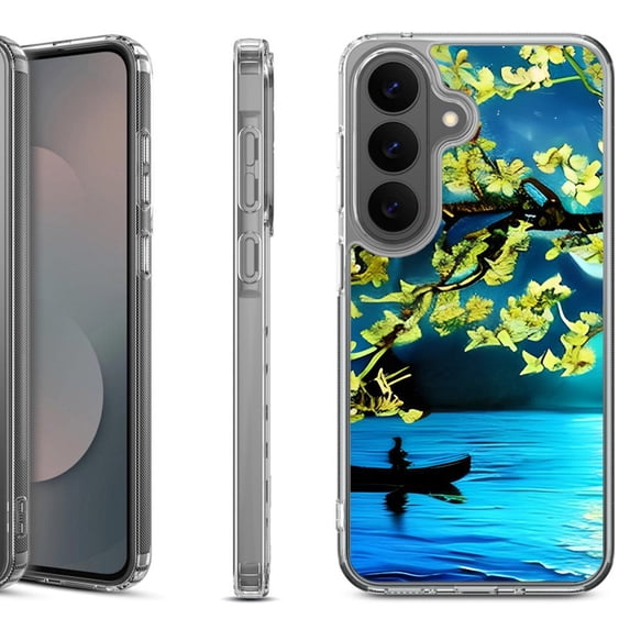 Shockproof Phone Case for Samsung Galaxy A37 5G, by OneToughShield - Almond Blossom Night