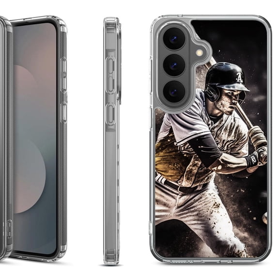Shockproof Phone Case for Samsung Galaxy A37 5G, by OneToughShield - Baseball Player