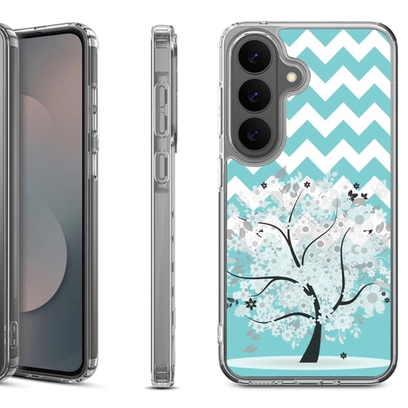 Shockproof Phone Case for Samsung Galaxy A37 5G, by OneToughShield - Chevron/Tree