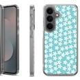 thumbnail image 1 of Shockproof Phone Case for Samsung Galaxy A37 5G, by OneToughShield - Flower/Teal, 1 of 5