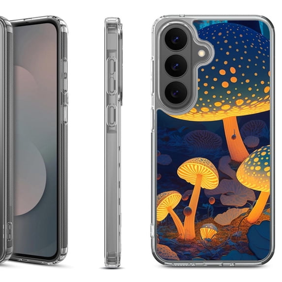 Shockproof Phone Case for Samsung Galaxy A37 5G, by OneToughShield - Glowing Mushroom