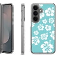 thumbnail image 1 of Shockproof Phone Case for Samsung Galaxy A37 5G, by OneToughShield - Hibiscus Teal, 1 of 5