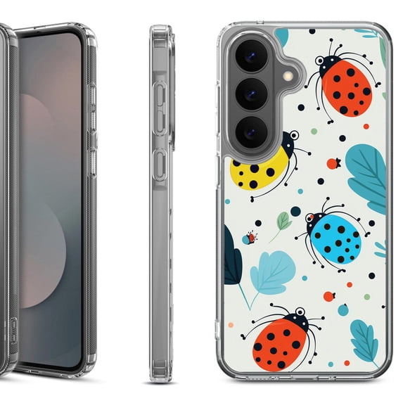 Shockproof Phone Case for Samsung Galaxy A37 5G, by OneToughShield - Ladybug Mix