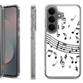 thumbnail image 1 of Shockproof Phone Case for Samsung Galaxy A37 5G, by OneToughShield - Music Notes / White, 1 of 5
