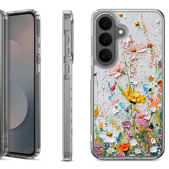 Shockproof Phone Case for Samsung Galaxy A37 5G, by OneToughShield - Pastel Flowers
