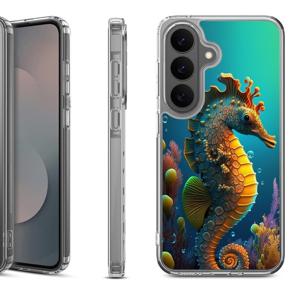 Shockproof Phone Case for Samsung Galaxy A37 5G, by OneToughShield - Seahorse