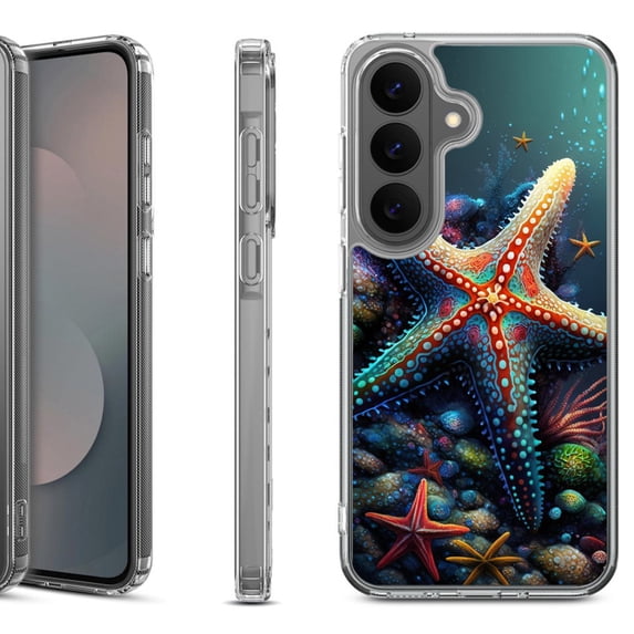 Shockproof Phone Case for Samsung Galaxy A37 5G, by OneToughShield - Starfish