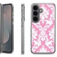 thumbnail image 1 of Shockproof Phone Case for Samsung Galaxy A37 5G, by OneToughShield - Victorian White/Pink, 1 of 5