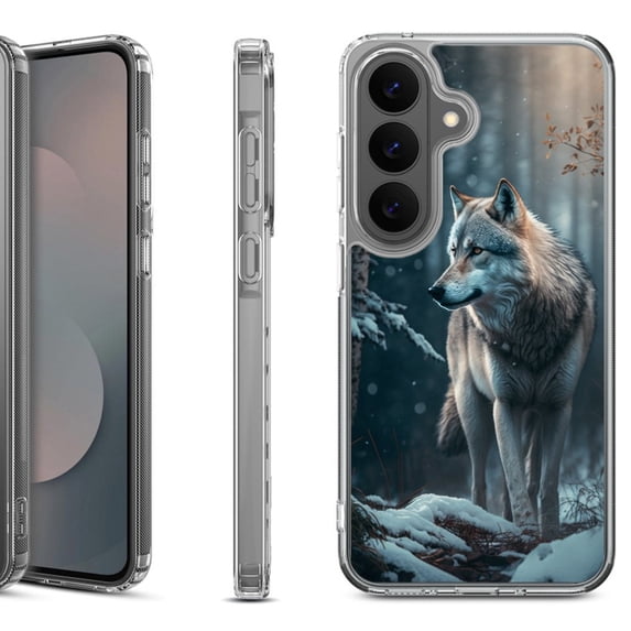 Shockproof Phone Case for Samsung Galaxy A37 5G, by OneToughShield - Wolf Winter