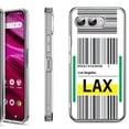 thumbnail image 1 of Shockproof Phone Case for T-Mobile Revvl 8, by OneToughShield - Airport Tag / Los Angeles, 1 of 5