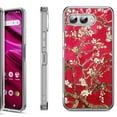 thumbnail image 1 of Shockproof Phone Case for T-Mobile Revvl 8, by OneToughShield - Almond Blossom Red, 1 of 5