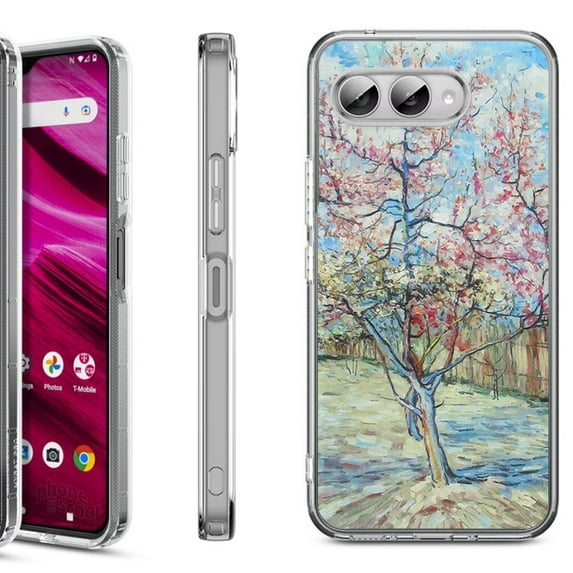 Shockproof Phone Case for T-Mobile Revvl 8, by OneToughShield - Blossom Tree