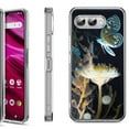 thumbnail image 1 of Shockproof Phone Case for T-Mobile Revvl 8, by OneToughShield - Butterfly Translucent, 1 of 5