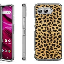 Shockproof Phone Case for T-Mobile Revvl 8, by OneToughShield - Cheetah Gold/Black