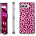 thumbnail image 1 of Shockproof Phone Case for T-Mobile Revvl 8, by OneToughShield - Cheetah Pink, 1 of 5