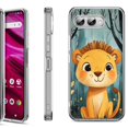 thumbnail image 1 of Shockproof Phone Case for T-Mobile Revvl 8, by OneToughShield - Curious Lion Cub, 1 of 5