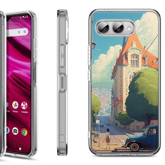 Shockproof Phone Case for T-Mobile Revvl 8, by OneToughShield - Europe Summer