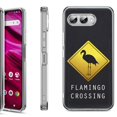 thumbnail image 1 of Shockproof Phone Case for T-Mobile Revvl 8, by OneToughShield - Flamingo, 1 of 5