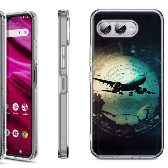Shockproof Phone Case for T-Mobile Revvl 8, by OneToughShield - Flight Tracker