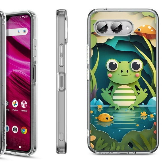Shockproof Phone Case for T-Mobile Revvl 8, by OneToughShield - Frog Craft