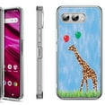 thumbnail image 1 of Shockproof Phone Case for T-Mobile Revvl 8, by OneToughShield - Giraffe/Balloon, 1 of 5