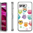 thumbnail image 1 of Shockproof Phone Case for T-Mobile Revvl 8, by OneToughShield - Happy Owl, 1 of 5