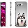 thumbnail image 1 of Shockproof Phone Case for T-Mobile Revvl 8, by OneToughShield - Husky Face, 1 of 5