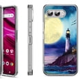 thumbnail image 1 of Shockproof Phone Case for T-Mobile Revvl 8, by OneToughShield - Lighthouse Moon, 1 of 5